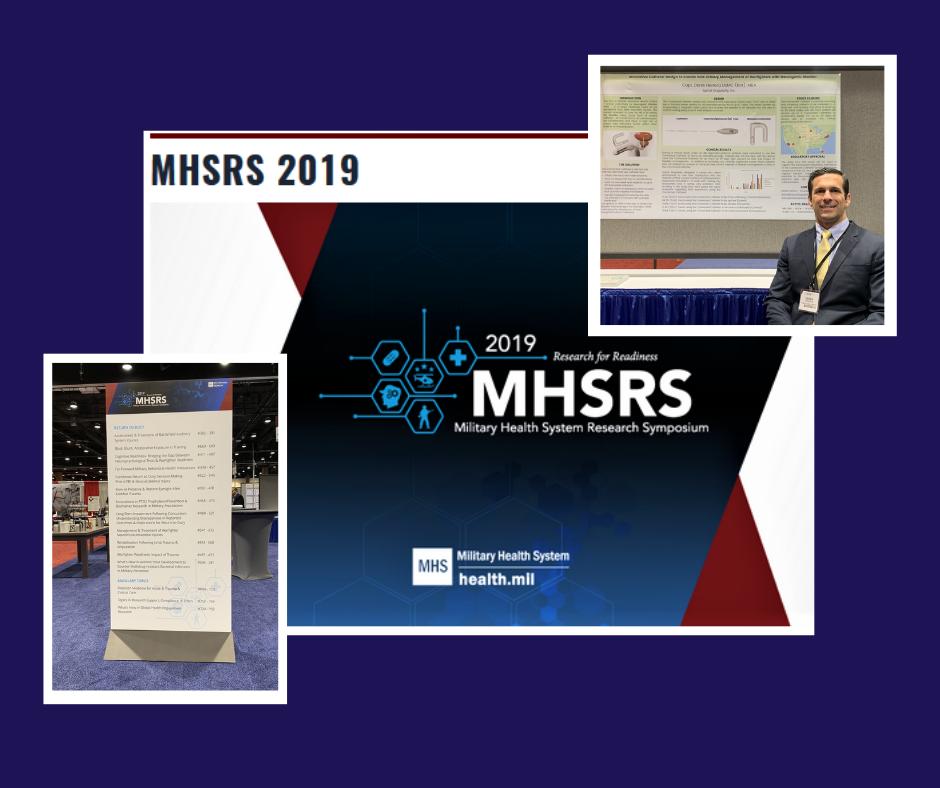 Spinal Singularity Founder &amp; CTO, Derek Herrera presenting our latest clinical findings at the Military Health Science Research Symposium (MHSRS) 2019.  
View the Presentation: bit.ly/MHSRS2019Poster
#clinicalresearch #warfighters #connectedcatheter #solutions #catheterization