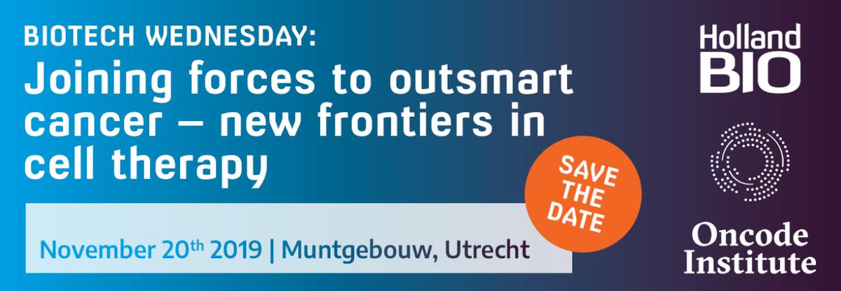 Proud to announce our first joint meeting with @HollandBIO! Scientists and leading industry professionals will address the emerging trends and challenges in the field of cell and gene therapies. Register here:
lnkd.in/d_zAqQB.