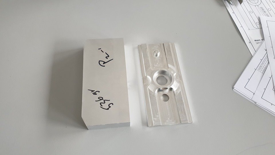 IRISCBEXUS's tweet photo. Before/After machining our first part. We want to thank @IMSSoftware for supporting our project by providing the post processor for our CAM software. It worked like a charm! https://t.co/AgsAO2LLdu