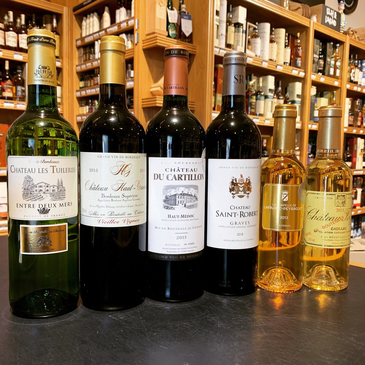 Look at these beauties we've got available to sample at our Turl Street Shop in honour of #bordeauxwinemonth