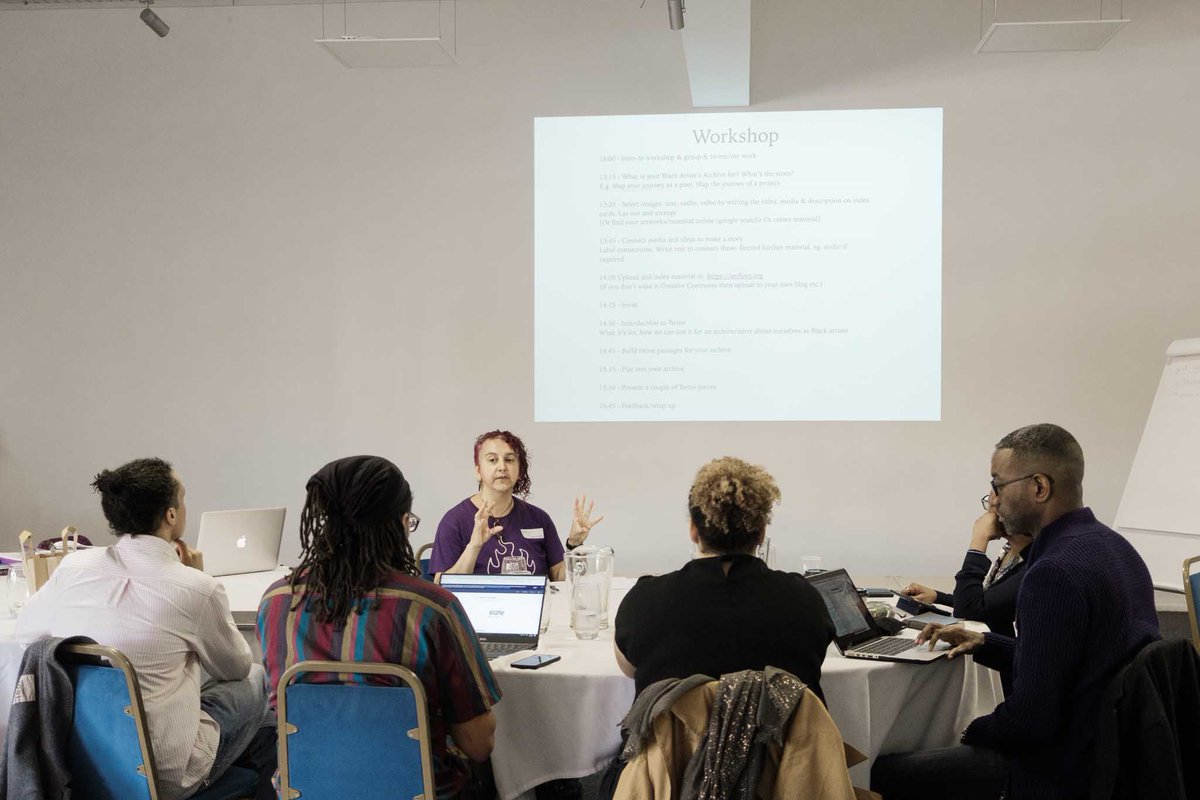 eanflanders's tweet photo. Masterclass: Making Your Own Open Source Archive/Creation For Black Artists with Maya Chowdhry. #SlateWeekender @eclipsetcl @wordtraipser  #Slate
#sitegallery  @sitegallery https://t.co/OqmT5f1eiG