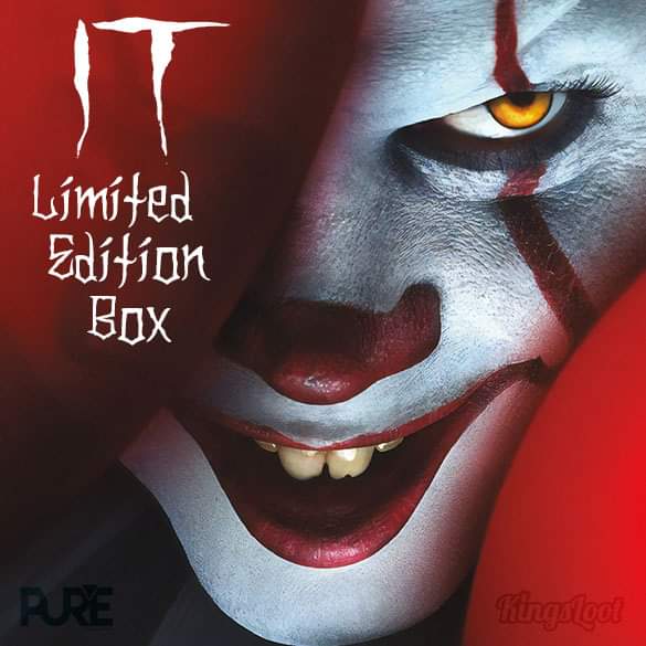 KingsLootDE's tweet photo. Hol dir jetzt ein EXKLUSIVES Extra-Item gratis dazu. Gib dazu folgenden Code bei der Bestellung an: GEORGIE (gültig bis 30.09.19)
> JETZT BESTELLEN: https://t.co/w7vtwHxhrE
Die „#IT“PureBox ist auf 150 Stück limitiert. Nur für kurze Zeit erhältlich!
#ITEnds #KingsLoot #PureBox https://t.co/OpauQY5EKl