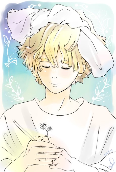 tommy⚡ThunderclapさんがTwitterに投稿した我妻善逸(鬼滅の刃)のイラスト。