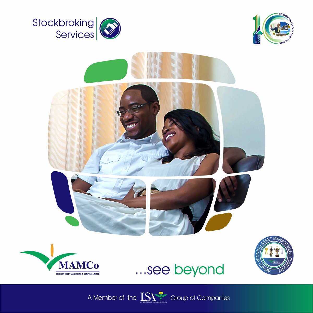 madison_asset's tweet photo. We are proud to be Zambia’s leading portfolio and investment advisor and committed to helping Zambians everywhere grow their money. Thrive with Madison #growyourmoneywithus https://t.co/TslulBiiMN
