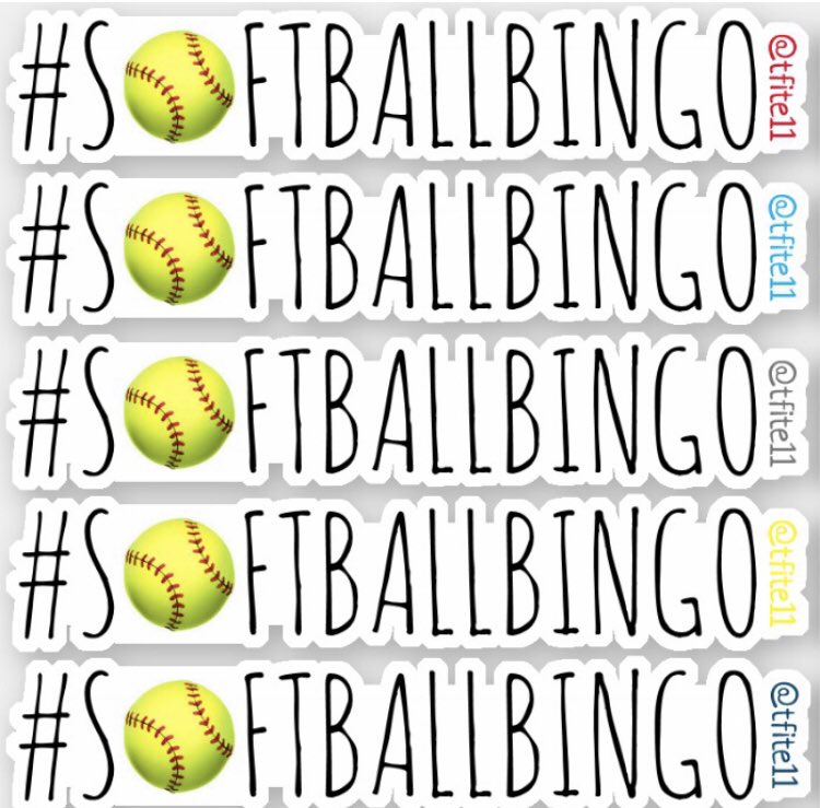Softball Bingo