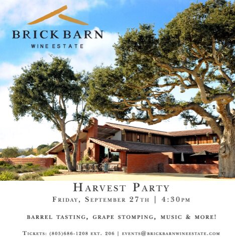 Celebrate Harvest with Us! For Tickets contact information is below or visit our events calendar and purchase online! #discoverbrickbarn #brickbarnwineestate #wine #winetasting #winelovers #harvest #harvestparty #grapestomp #barreltasting