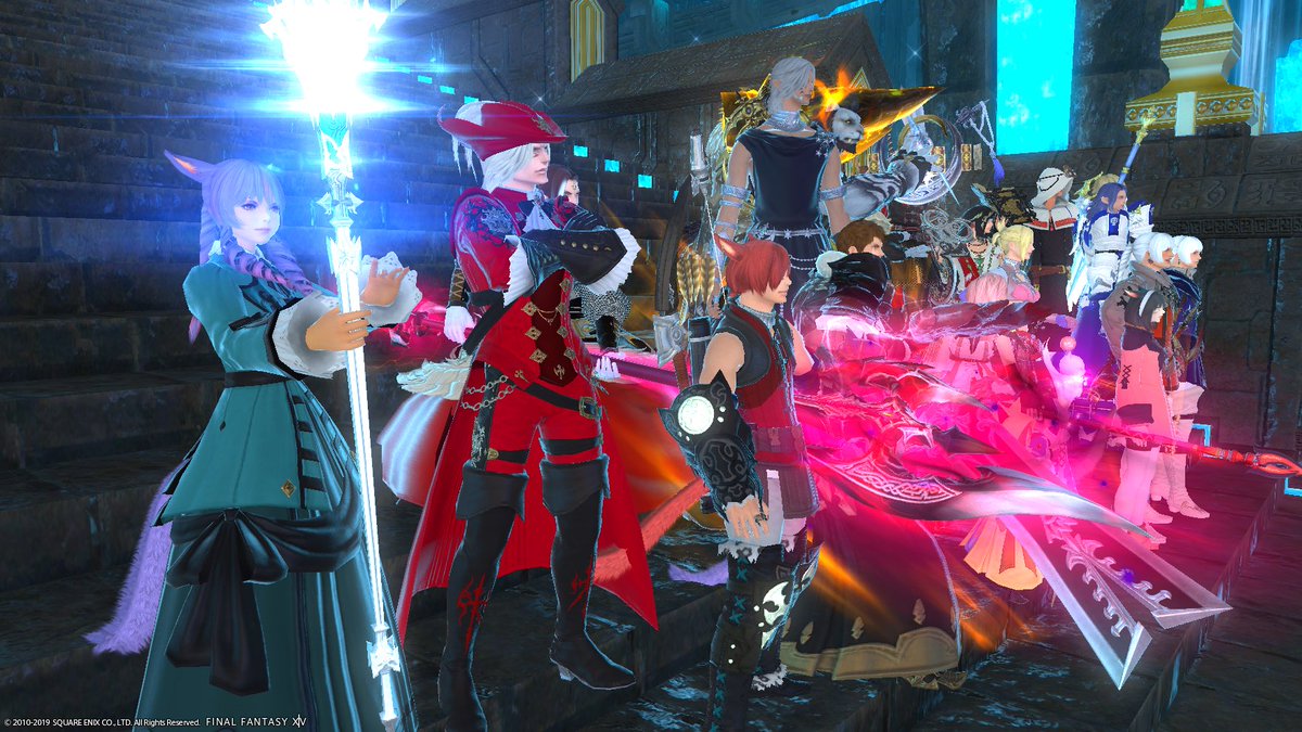naof_ff14's tweet photo. ありとあらゆる時空のNPCが集ってきてて圧がすごい #ソックリさんが行く https://t.co/M2ifnbwuCP