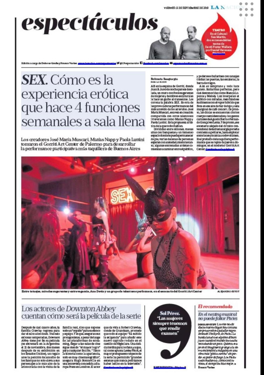muscarijoseok's tweet photo. Hoy tapa de @LANACION para @experienciasexx 🔥🔥🔥

ALTA NOTA 💣 https://t.co/8LNHIWjRNM