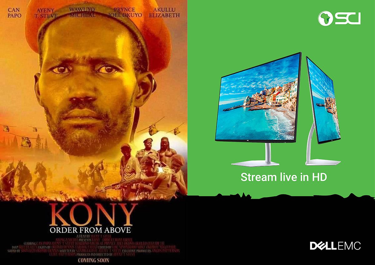 SCIUganda's tweet photo. At SCI East Africa we are Excited to know that the Ugandan movie“Kony Order from above”was selected for best international film at the Oscars. Get ready to stream live using our latest mega dell ultrathin monitor. Oder yours today https://t.co/fqG8GsGb0C #TakeKonyMovieTotheOscars https://t.co/PVs6lPSqjI