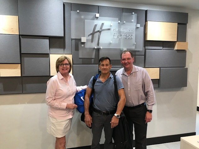 Holiday Inn Express Sarnia – Point Edward is NOW OPEN and welcomed their first guest, Mr. Bertram Raabe, Heraeus Noblelight America LLC, an IHG Rewards Platinum Member!