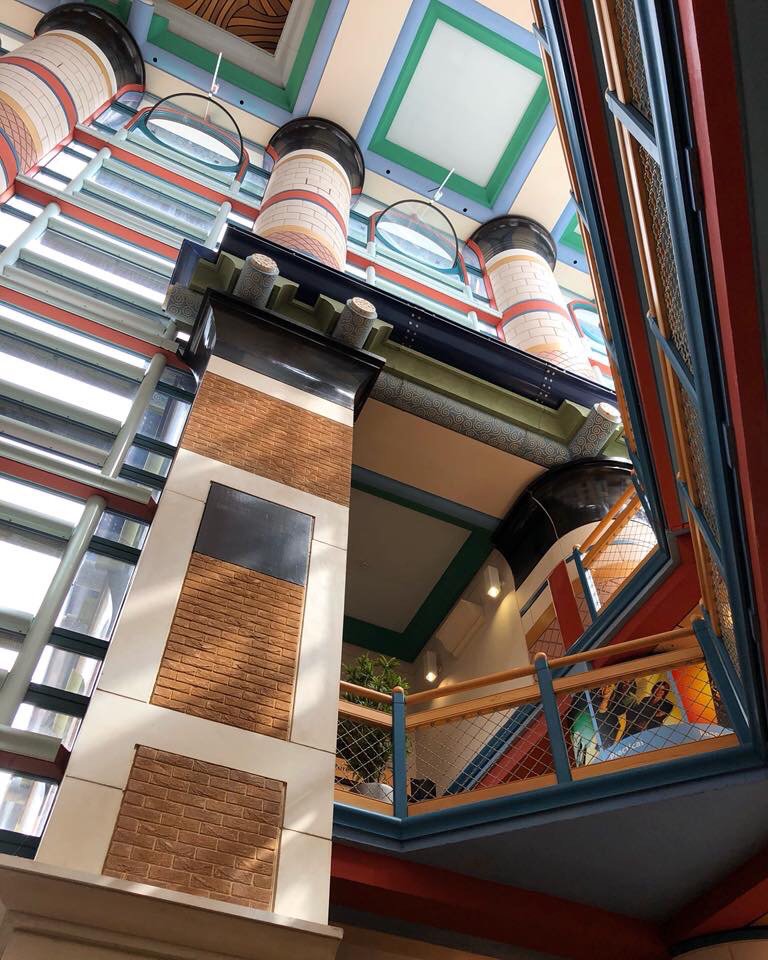 John Outram’s Judge Institute in Cambridge, 1991-5... Outram is a towering, highly singular and distinctive figure, with a vast intellectual and mythological framework underpinning all of his designs, as well as incredible material & technical daring...