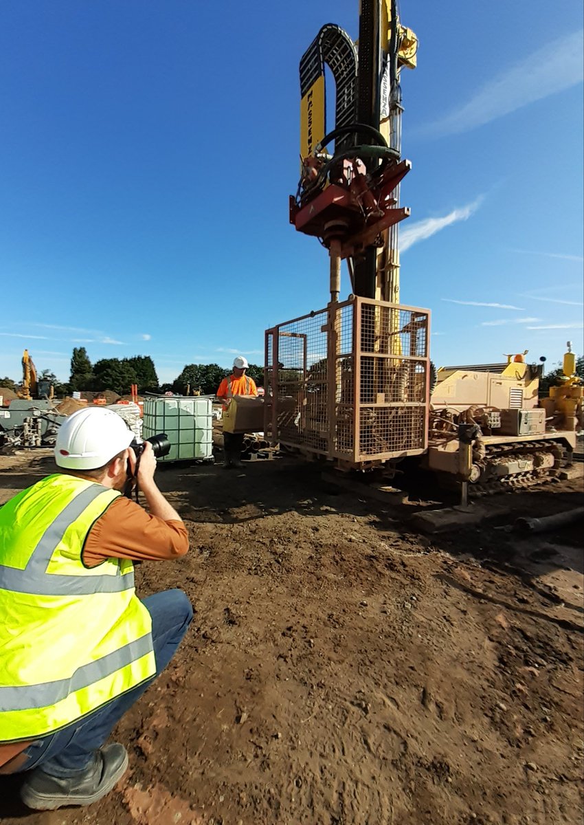 An impressive morning onsite at <a href="/gustohomes/">gustohomes</a> new eco-development in Collingham with <a href="/chris_vaughan/">Chris Vaughan</a> and a massive drill! #boringnotboring