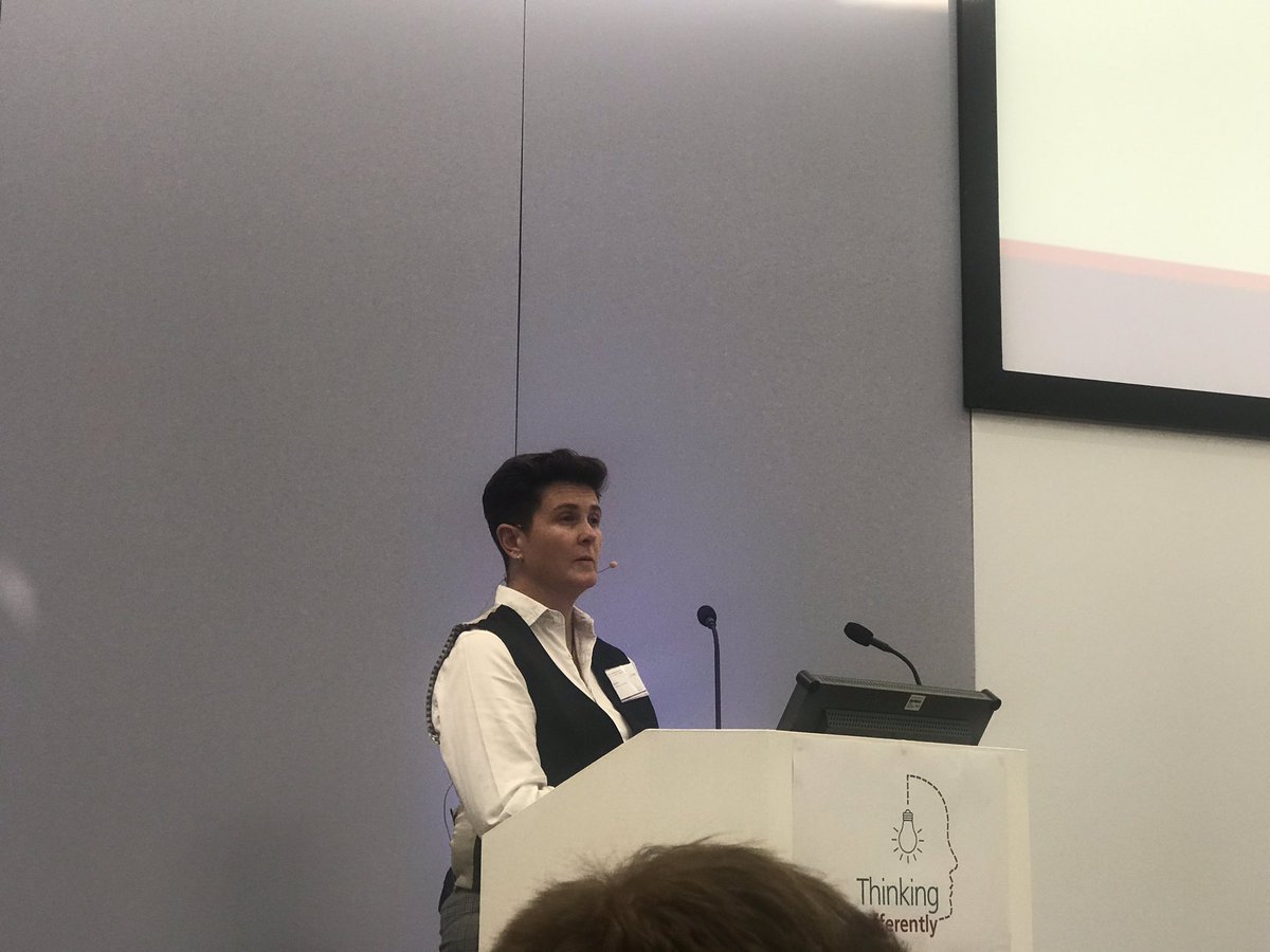 DrShaneGordon's tweet photo. Fiona Ellis talks about Survivors in Transition - changing the way we listen to people. Thinking Differently #TDICS https://t.co/fT5gu4Fc1t