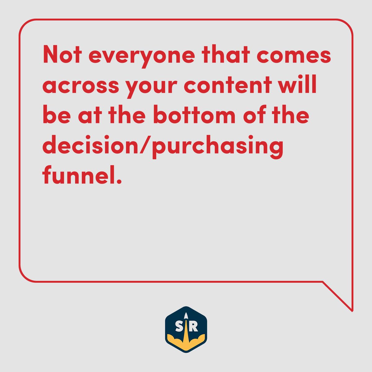 StrategicRocket's tweet photo. If you're not producing content for potential customers at various stages of the purchasing funnel, you're probably missing out. 

#digitalmarketing #digitalmarketingtips https://t.co/ibntuxJp0b