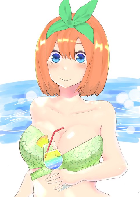 まえたつさんがTwitterに投稿した中野四葉(五等分の花嫁)のイラスト。