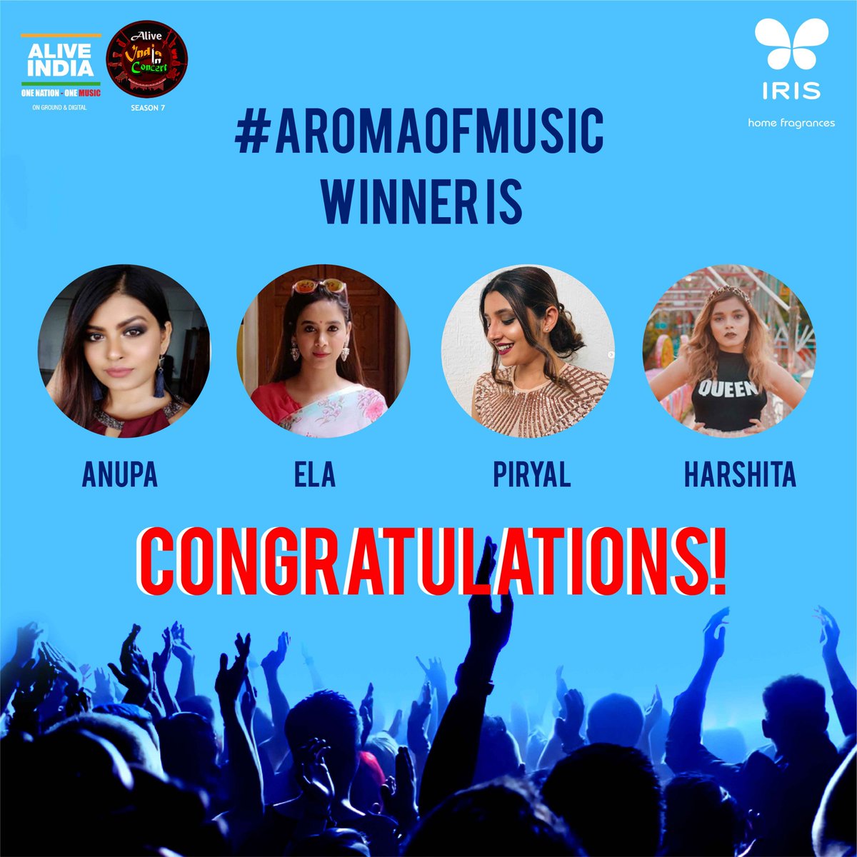 Congratulations to our winners!!!  
See you at the Amit Trivedi Live concert Saturday night on 14th September at Phoenix Market City. 

#amittrivedi #aromaofmusic #phoenixmarketcity #concert #live #music #Irishomefragrances #homefragrances #Bangalore #liveconcert