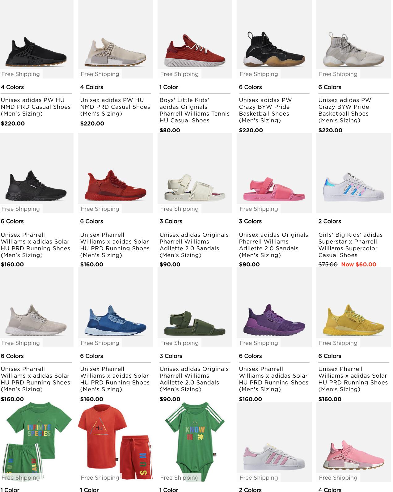 Pharrell williams cheap adidas jd sports