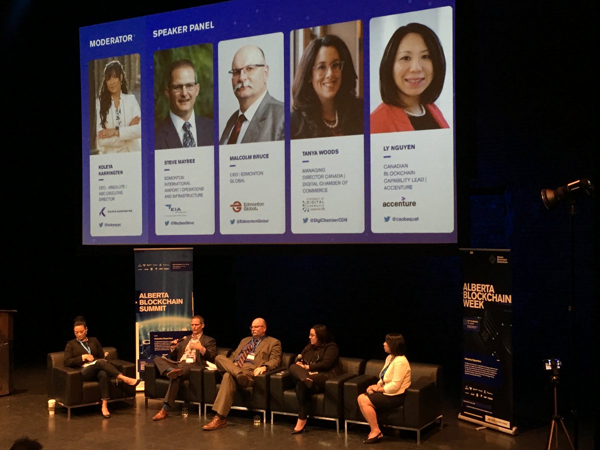 Guild_One_Inc's tweet photo. From Monday's 'Energy Day' to @CBAW_io's inspiring panel discussion on inclusion; from Digital Economics to yesterday's #BlockchainABsummit, thank you @Blockchain_ABC @Koleyayyc @haverlucka @alexisevdox 
@BitcoinBrains &amp; all sponsors for a very successful #blockchainABweek. https://t.co/INxbxU6Ael