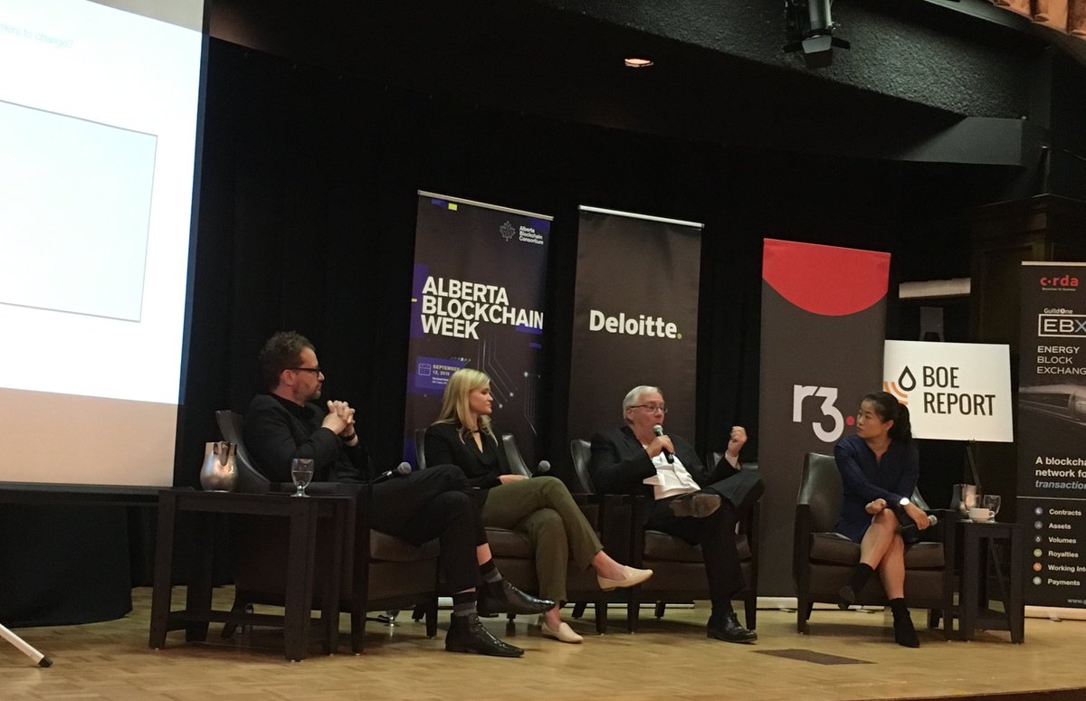 Guild_One_Inc's tweet photo. From Monday's 'Energy Day' to @CBAW_io's inspiring panel discussion on inclusion; from Digital Economics to yesterday's #BlockchainABsummit, thank you @Blockchain_ABC @Koleyayyc @haverlucka @alexisevdox 
@BitcoinBrains &amp; all sponsors for a very successful #blockchainABweek. https://t.co/INxbxU6Ael