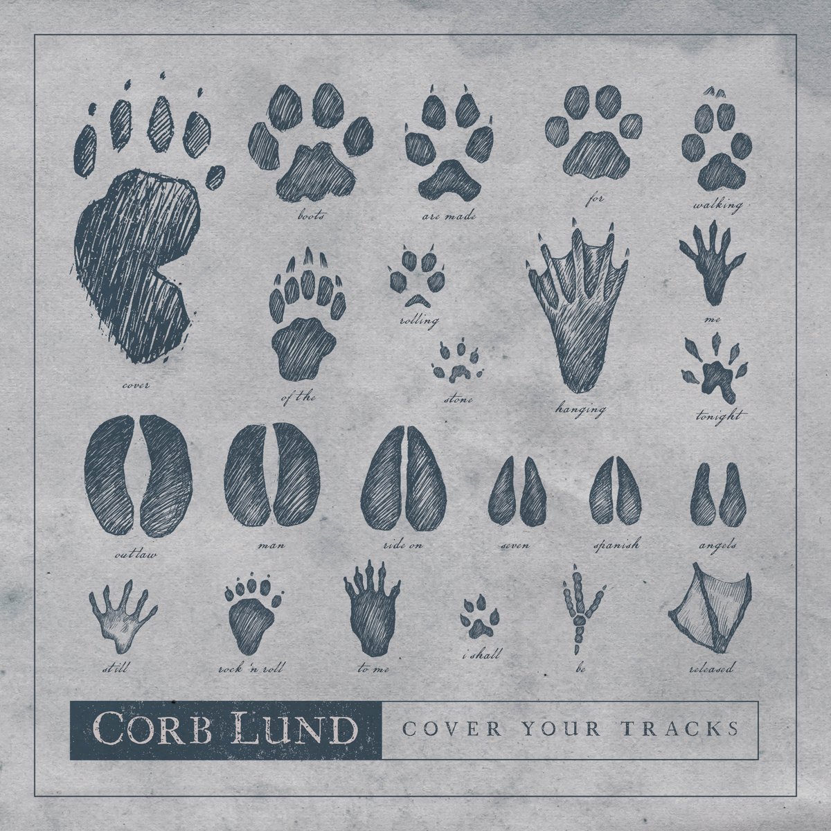CorbLund's tweet photo. It's here! My 𝘊𝘰𝘷𝘦𝘳 𝘠𝘰𝘶𝘳 𝘛𝘳𝘢𝘤𝘬𝘴 EP is now available everywhere. The songs are all old favourites of mine from my past and it was a lot of fun to record. I love what my old pal Jeff Sylvester did with the cover art. https://t.co/O4Xpo1cNje https://t.co/XlNmS2BaKK