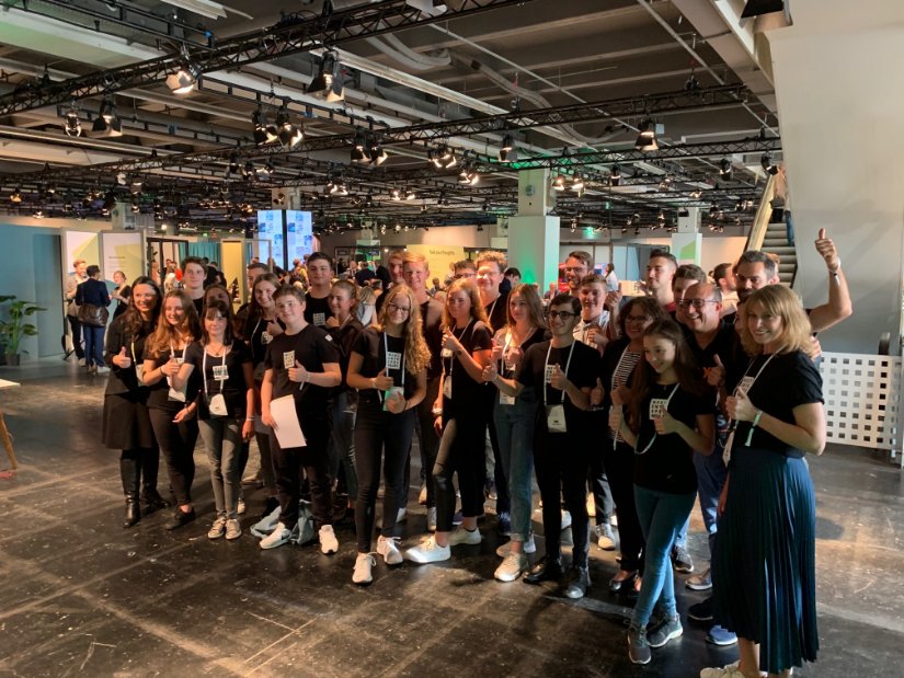 futurice's tweet photo. Happy to join this yearโs @meconvention in Frankfurt! We are proud to brief the Next Entrepreneurs - 50 highly talented and eager high school kids - on how to #CreateTheNew for a #FutureCoCreated https://t.co/QJypjsJ9kc