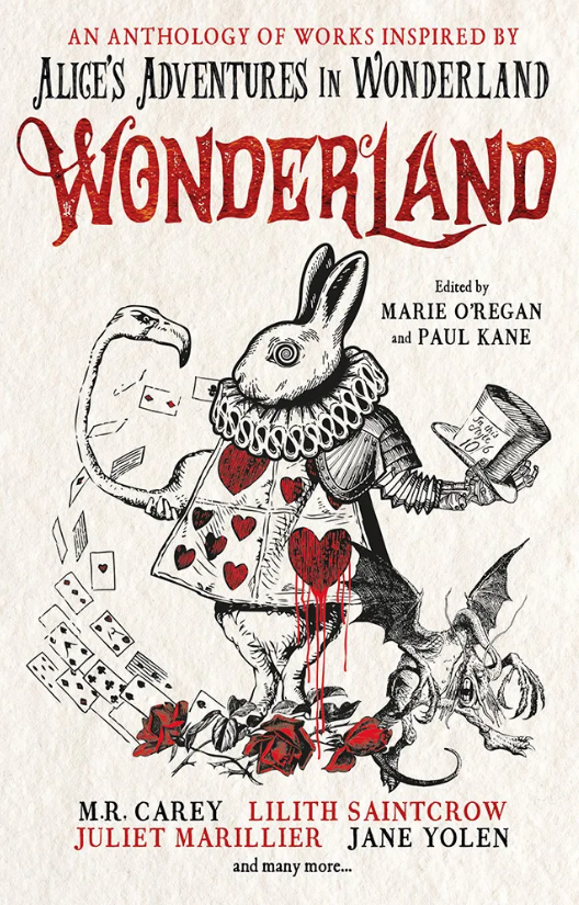ForbiddenPlanet's tweet photo. Tomorrow at #FPLondon! Tumble down the rabbit hole with the Wonderland anthology, being signed by @Catrionaward, @michaelcarey191, @JamesLovegrove7, @LauraNMauro and Rob Shearman.
Details - https://t.co/B7oj31YUIZ https://t.co/RjNxwfuLNT
