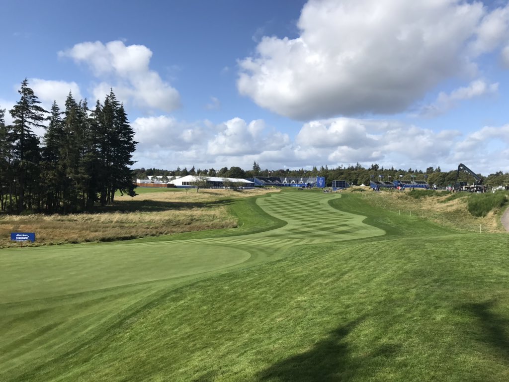 MarkSim93794378's tweet photo. First taste of the @2019solheimcup fantastic atmosphere and camaraderie, course looks simply fabulous
#teamformat #matchplay #presentation @GleneaglesGolf @KingsdownGC https://t.co/qJFOzkWE4a