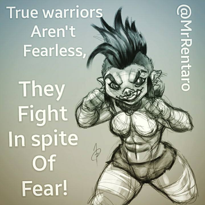 MrRentaro's tweet photo. True #warriors aren't #fearless... They #fight in #spite of #fear!
.
.
.
.
#sketchery #orcbabe #orc #dthaby #mohawk #throwback https://t.co/aviiodCZUn