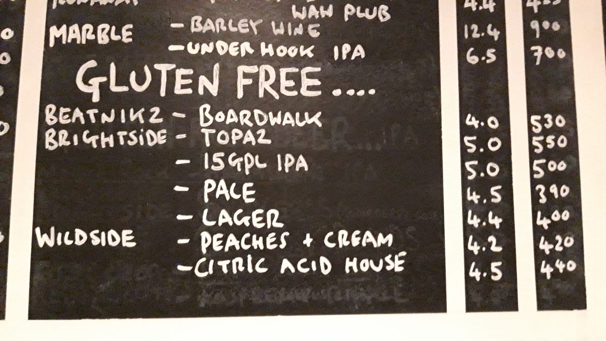 <a href="/bee_productive/">Bee_Productive | The Notion Destination 🐝</a> <a href="/stratabrewco/">Strata Brewing Co</a> <a href="/BrewsmithBeer/">BrewsmithBeer</a> <a href="/marblebrewers/">Marble Brewery</a> <a href="/nightjarbrewco/">nightjar brew co</a> <a href="/RunawayBrewery/">The Runaway Brewery</a> <a href="/vocationbrewery/">Vocation Brewery</a> <a href="/StubbornMuleBru/">StubbornMuleBrewery</a> <a href="/ChainHouseBrew/">Chain House Brewing Co.</a> How do! 🖐
We have <a href="/BrightsideBrew/">Brightside Brewing Company</a> Helles on the bar. Then, if you head to our fridge, you'll find more of their goodies alongside other tasty choices from @BeatnikzRep and <a href="/WildsideBeers/">Wildside Beers</a> 🍻