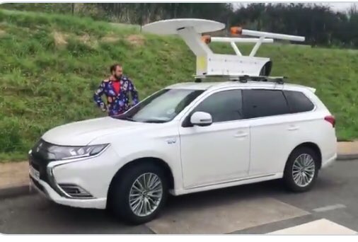 Gotta praise the creativity of the #whitehatrally teams this year ....@whitehatrally “boldly  going where no other charity has gone”. Love this  car #USSSmallEnterprise 🤣👏