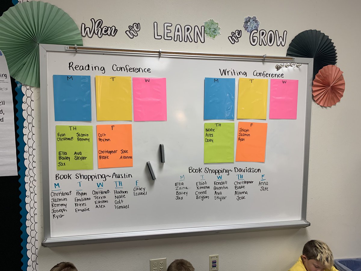 Reading conference and book shopping schedule. <a href="/KAustinLeads/">Mrs. Austin</a> <a href="/NorthwestELA/">Northwest ISD ELA</a>