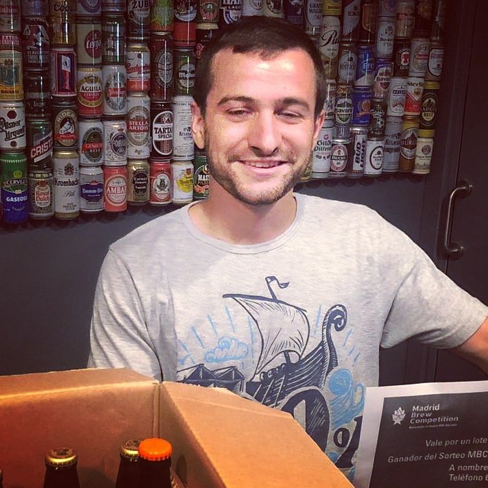¡Otro de los ganadores del sorteo del #BlindTap de la #MadridBrew recibe su lote de cervezas! #laMejorIPA