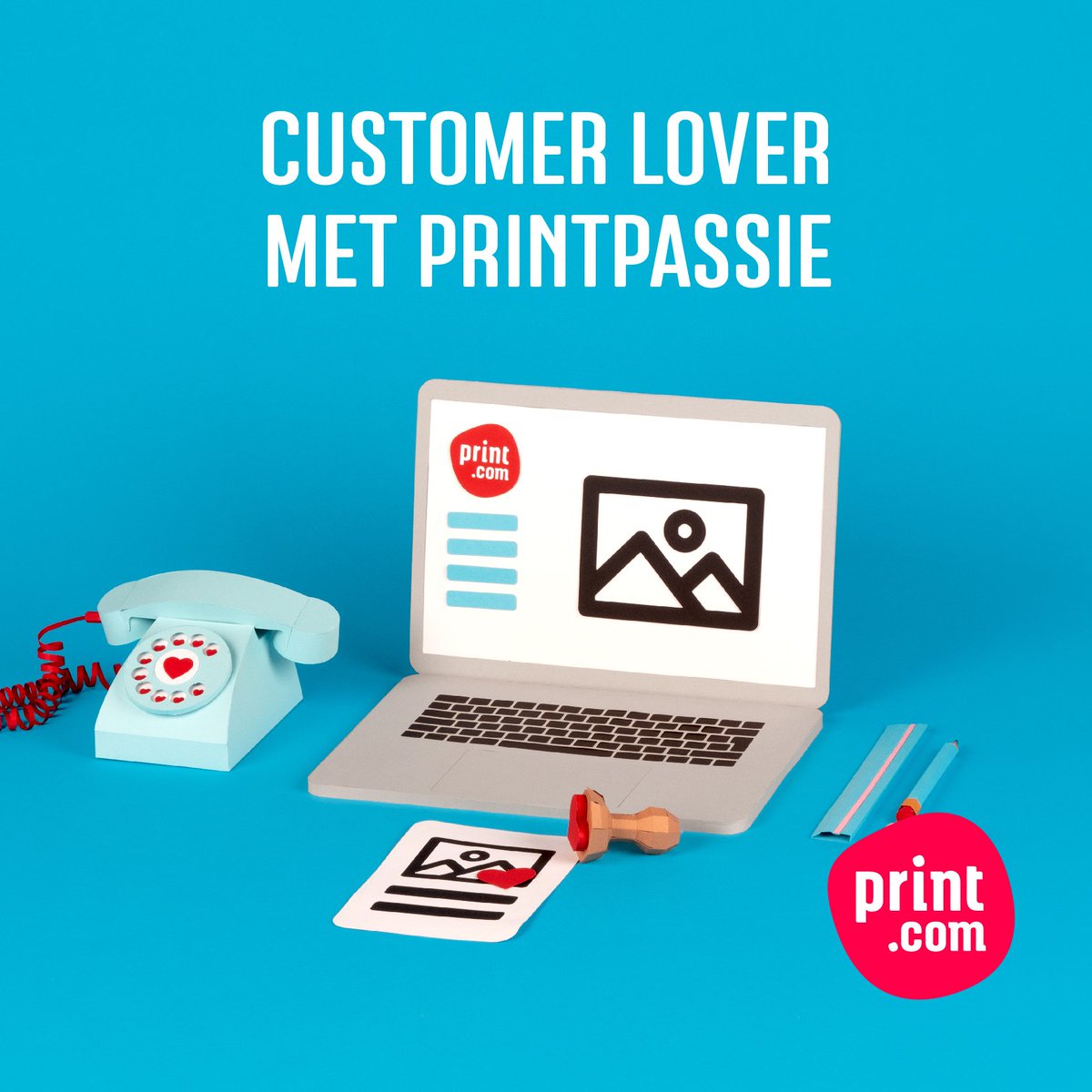 Heb jij jarenlange ervaring binnen de grafische sector? Zet je die graag in om drukwerkdromen van klanten te laten uitkomen? Wij zoeken een Customer &amp; DTP Lover! Opmaakuitdagingen, aanlevervragen en persoonlijk advies. careers.print.com/jobs/oo-0mf-vl… #dtp #klantliefde #oplosser #vacature
