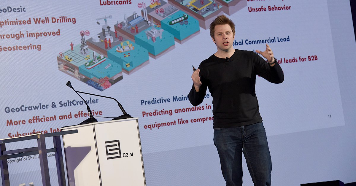 C3_AI's tweet photo. Dan Jeavons of @Shell is leading the company’s effort to use AI at scale to make plants more reliable, prevent leaks and reduce greenhouse gas emissions – efforts that have made Dan a finalist in the @ConstellationR SuperNova Awards. Vote here: https://t.co/54HsQ20RyG https://t.co/fdAmQN1G37