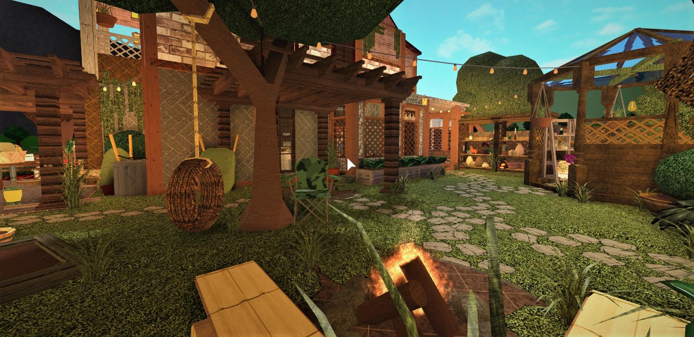 7 On Twitter Garden Person S Cottage 462k Add Some Photos Of Backyard Part 1 2 In The Backyard My Fav Area Is Here Have An Outdoor Flower Workbench In The Gazebo Bloxburg - roblox bloxburg gardening