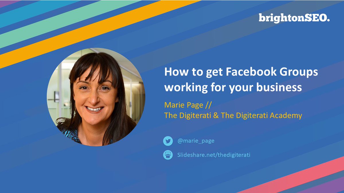 Thanks for having me #brightonseo. My slide deck (and a video) on how to get Facebook working for your business are here thedigiterati.com/brightonseo-ta…