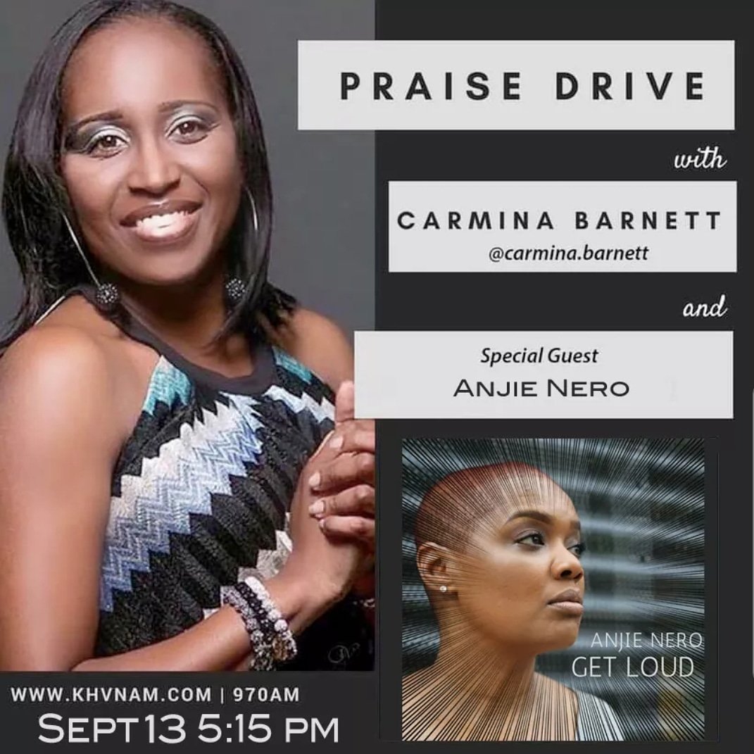 anjienero's tweet photo. Always excited about another opportunity!  If you have some time, please tune in! 🙂
Heaven 97-KHVN - Dallas, TX
https://t.co/DQKhXLTyJ4
#AnjieNero #GetLoud #CarminaBarnett #Heaven97KHVN #PraiseDrive #CrossLightGroup https://t.co/MNoAviBqO6
