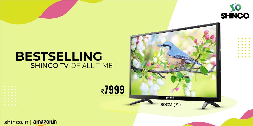 ShincoIndia's tweet photo. With picture-perfect resolution, A+ Grade Panel display & a total sound output of 20 W, our all-time best-selling 80cm(32) HD Ready LED TV is just perfect for your living room!
Buynow, https://t.co/4EueGjJI5k
#Shinco #ShincoIndia #HDTV #HDLEDTV https://t.co/QbbKD1KAw0