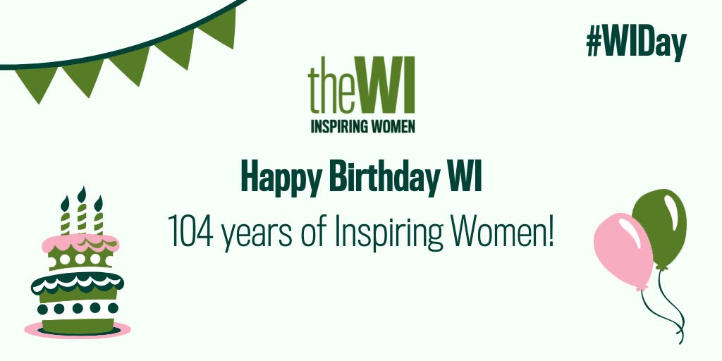 It’s #WIDay! On September 16 1915, the first WI meeting in Britain took place at Llanfair PG, on Anglesey, North Wales. 

Today we’re celebrating 104 years of #InspiringWomen!