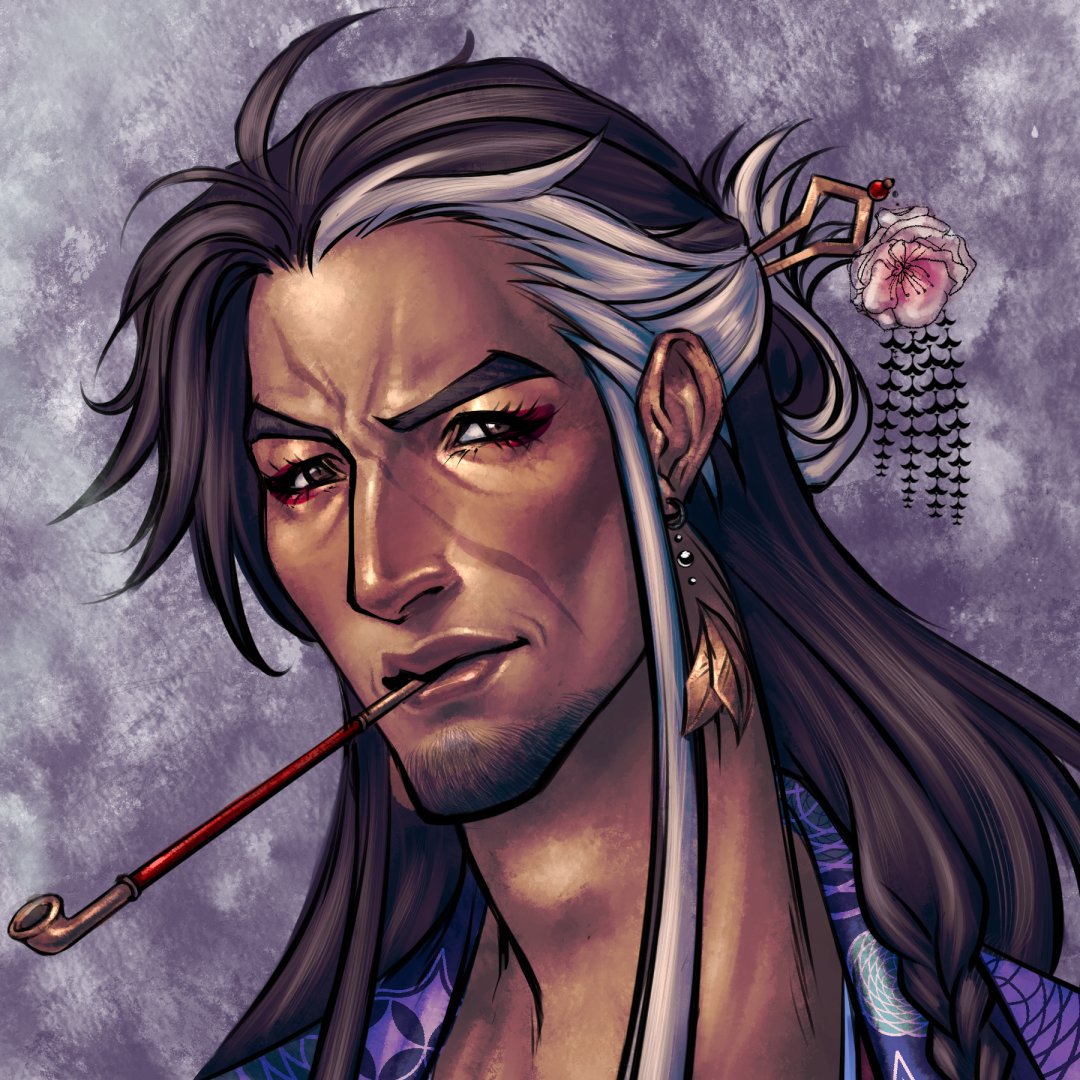 SanguinariaVN's tweet photo. Thought we'd #tbt to Ryouma! A Sengoku Era samurai in life, he spends his well earned retirement from humanity as the revered yet beleaguered head of Sanguinaria coven. (Guess whose sprite is next? 😉)

#SanguinariaVN #visualnovel #vndev #indiegames #vampire #eblg https://t.co/kDRJQ4omM8