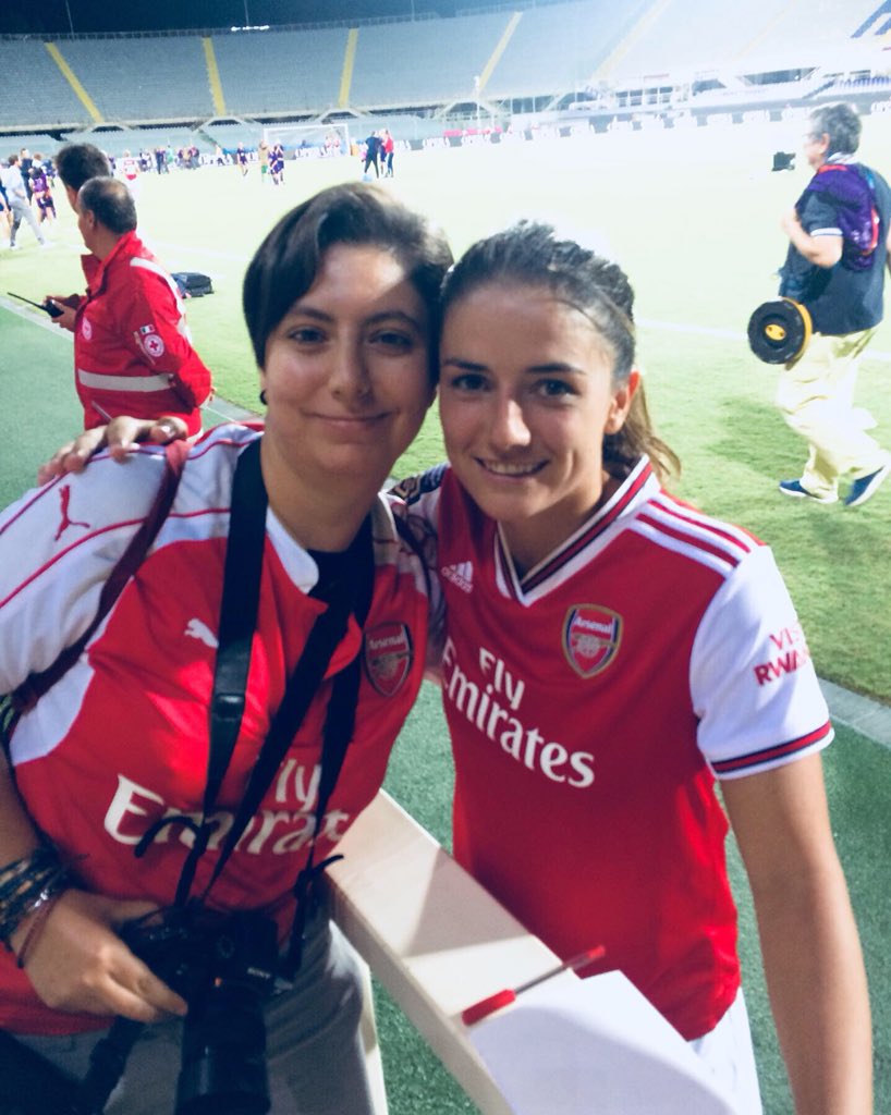 MartiGunner's tweet image. Thank you @ArsenalWFC for giving me the best day of my life! ❤️

A special thanks to @DanielleDonk @liawaelti and Katrine Veje 😍

See you at Meadow Park in January, from Rome with love ⚪️🔴

#WeAreTheArsenal #COYG #LikeInADream