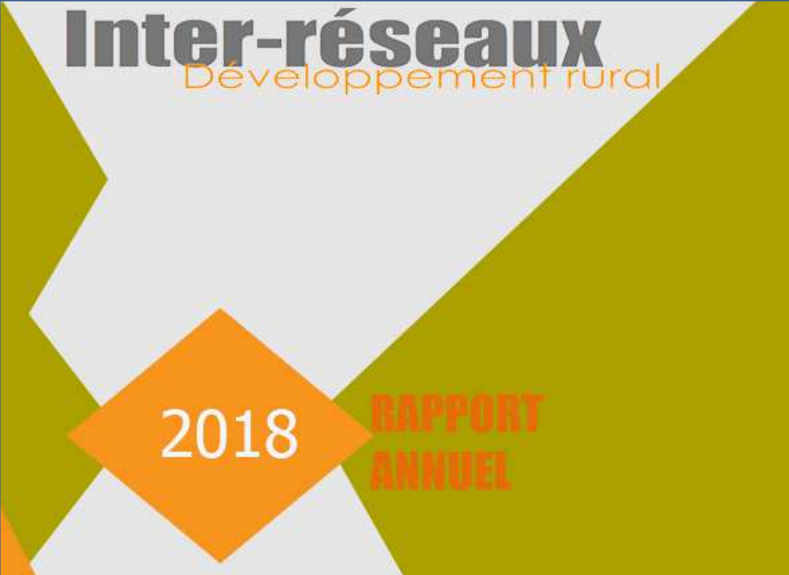 Rapport d’activité 2018  
2018 est la première année de mise en œuvre du Plan d’Orientation Stratégique 2018-2022 d’Inter-réseaux. Découvrez dans ce #rapport les #activités d’Inter-réseaux en 2018 à travers 3 axes stratégiques ici👇
inter-reseaux.org/vie-du-reseau/…