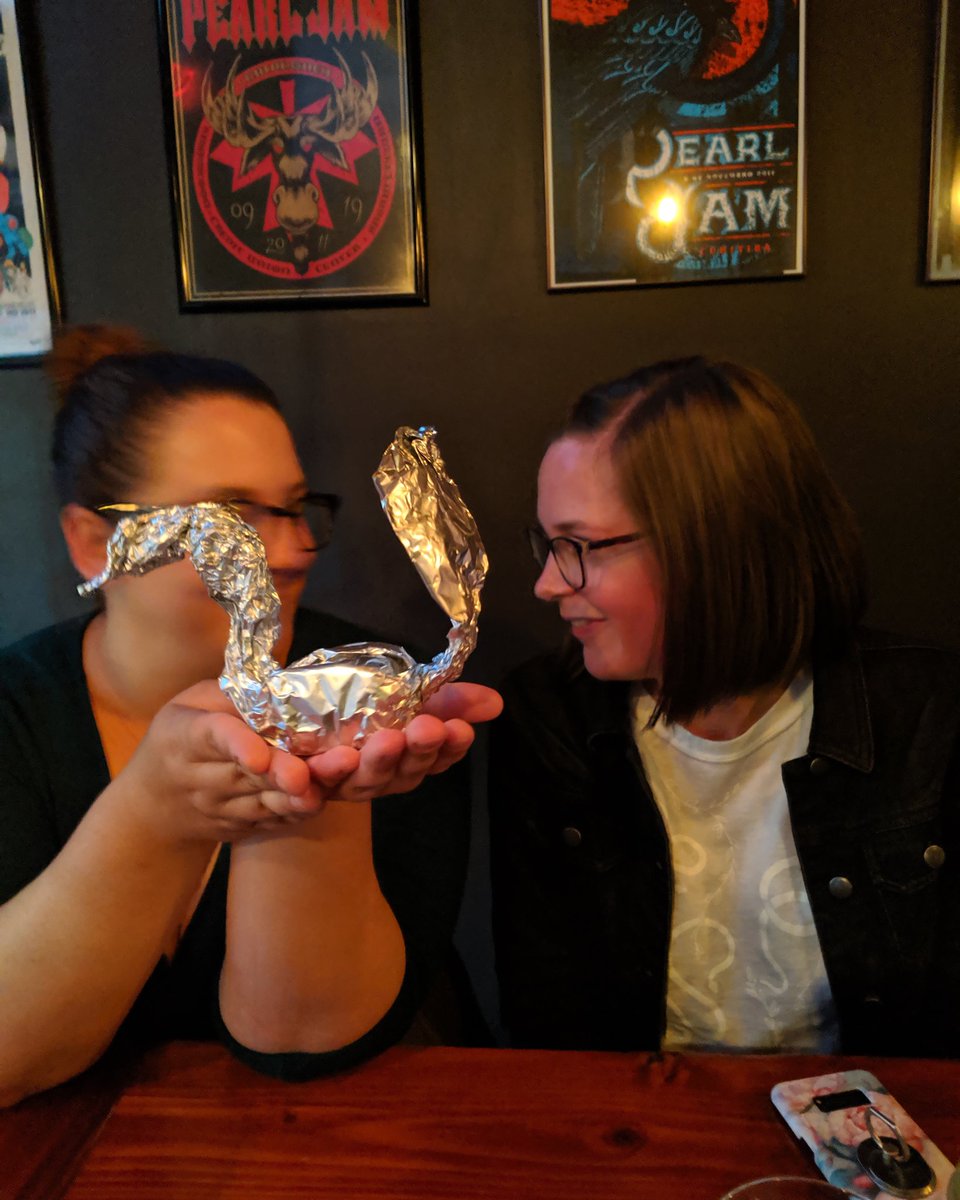 Hanksvic's tweet photo. You too could look this excited with a tinfoil swan take out container this evening
Pretty full tonight probably best to book online if youre coming down. See ya in a few hours!
#tinfoilswan #excited #hospitality #yyjfood #victoriaeats https://t.co/SC0HFobKKP