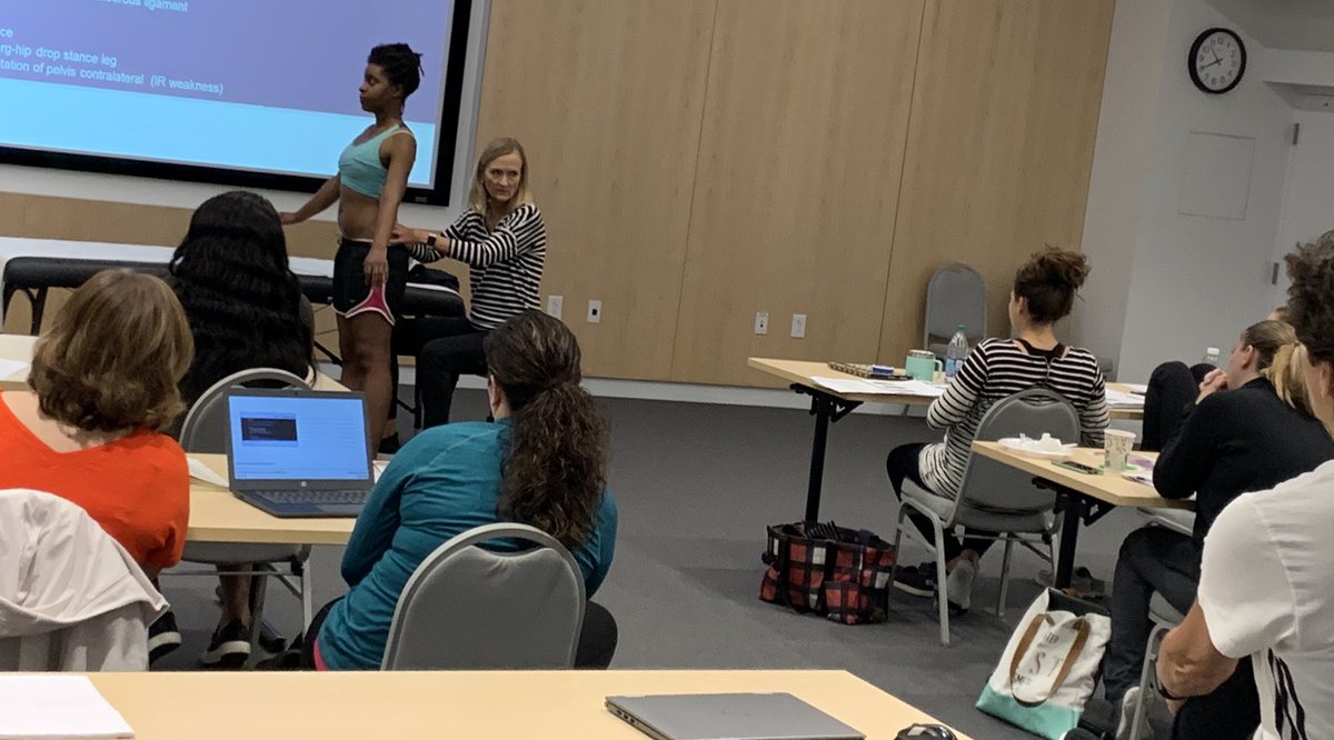 scott_ohpt's tweet photo. @DebRiczoPT teaching on PT exam for SI / Pelvic pain to full class @ClevelandClinic for @womens_PT https://t.co/elh7qMQp1Y