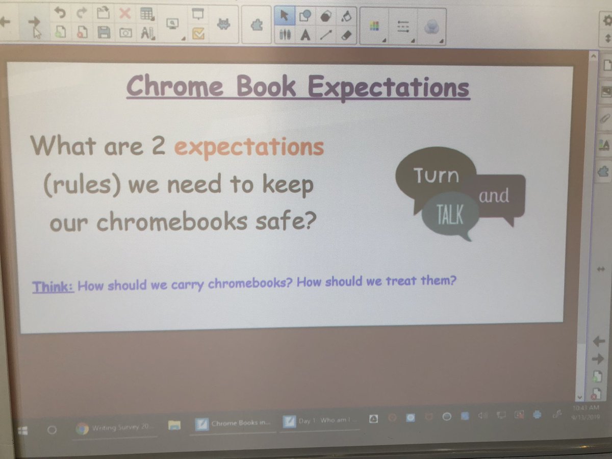 This morning we explored our classroom Chrome Book cart. Writers then completed and interest survey via google forms! <a href="/PARPrincipal/">Mark Woodard</a>