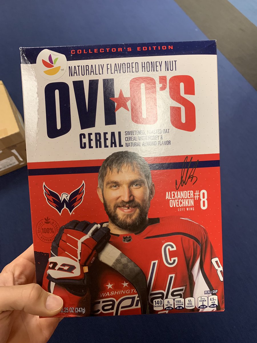 Special delivery this morning. What a treat <a href="/ovi8/">Alex Ovechkin</a> #OviOs