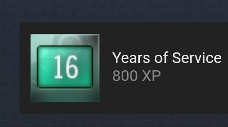The oldest account on Steam just got his 16 Years of Service badge ..SIXTEE...