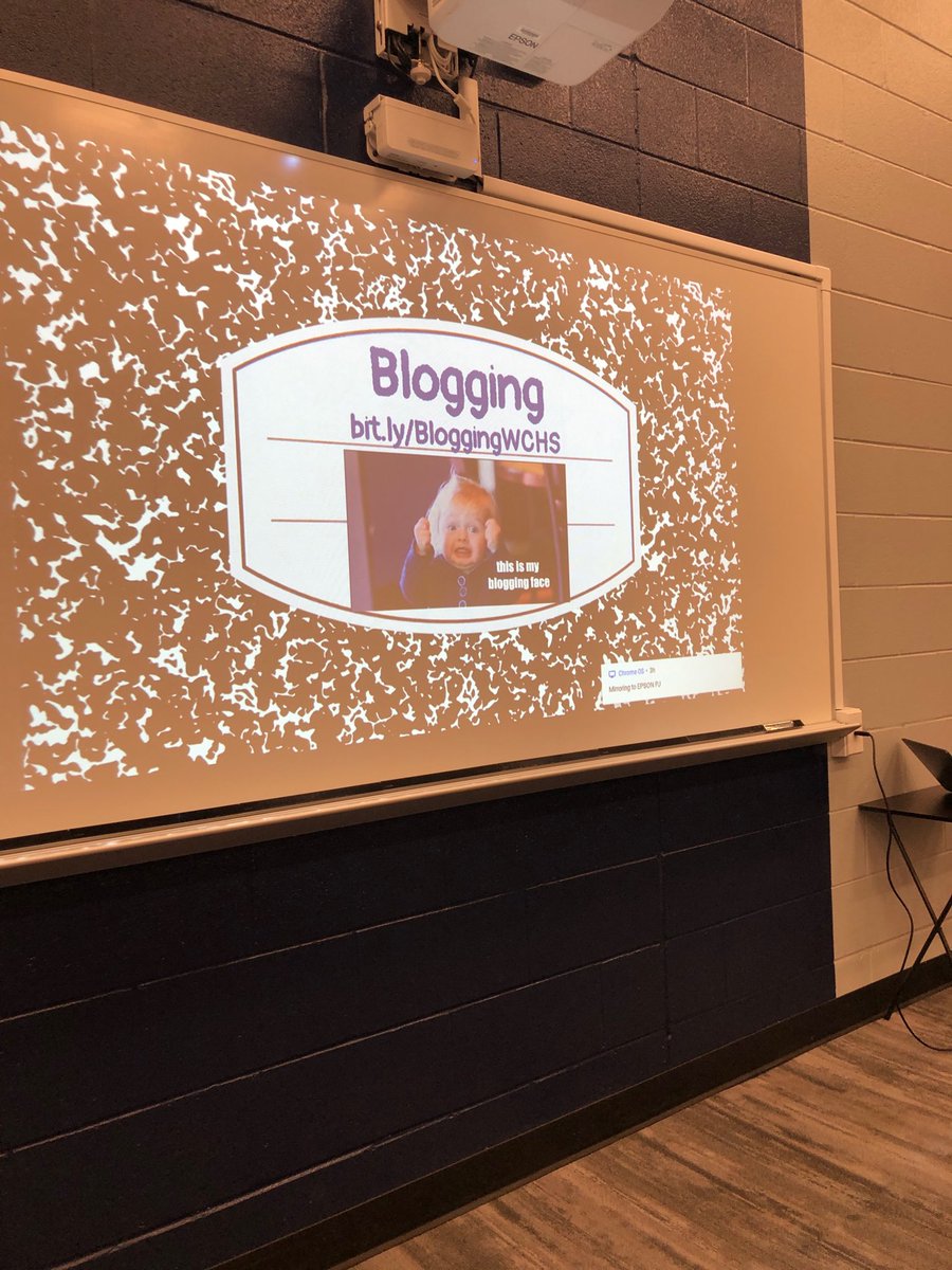 AngelaFaulhaber's tweet photo. Blogging today with Mr. Dicks & Mrs. Schmidt’s HS ELA students. I can’t wait to read these! @WestCler #WolvesWrite https://t.co/O8DebLIYRI