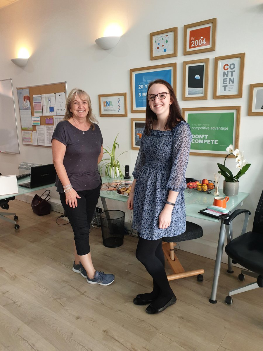 KineticPR's tweet photo. Forget #bringyourdogtowork, Kinetic is setting a new trend with... #bringyourmumtowork. Many thanks to @CharlotteThorp_ for bringing her lovely Mum, Karen to work with her today. Her help with our @cftrust coffee morning was invaluable. #settingtrends #CoffeeMorning https://t.co/9VFM0NE8qD
