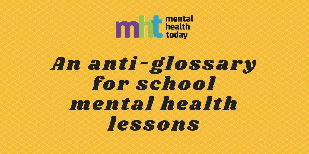 When delivering #MentalHealth lessons in schools, which will become mandatory from September 2020, the importance of the language used by teachers should not be underestimated:

➡ bit.ly/2lBQAPA